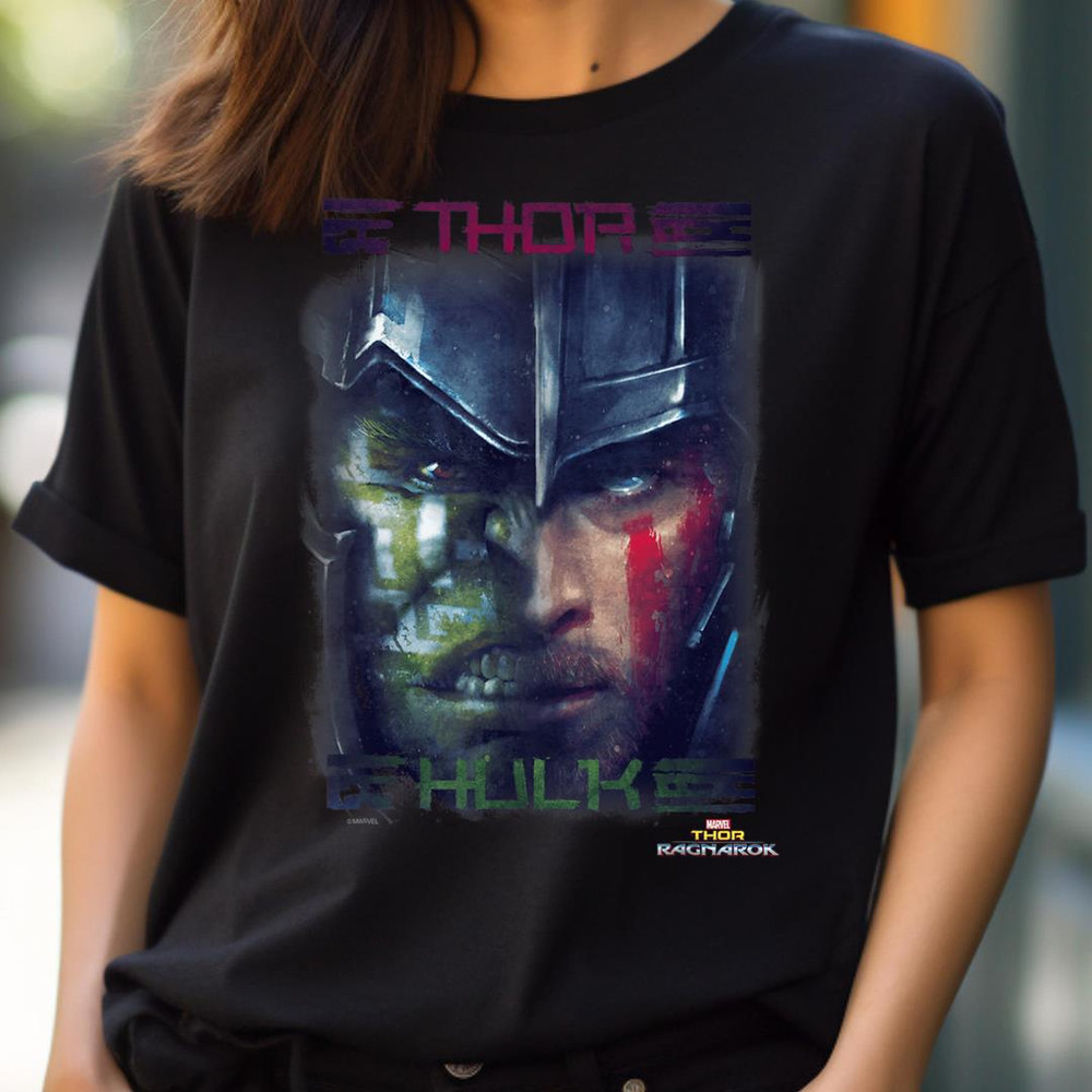 Marvel Thor Ragnarok Hulk Face To Face Symmetrical PNG, Thor PNG, Thor Ragnarok Digital Png Files.jpg