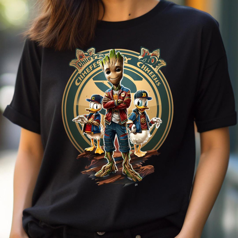 Groot Vs Chiefs Logo Battle PNG, Groot Vs Chiefs Logo PNG, Groot Digital Png Files.jpg