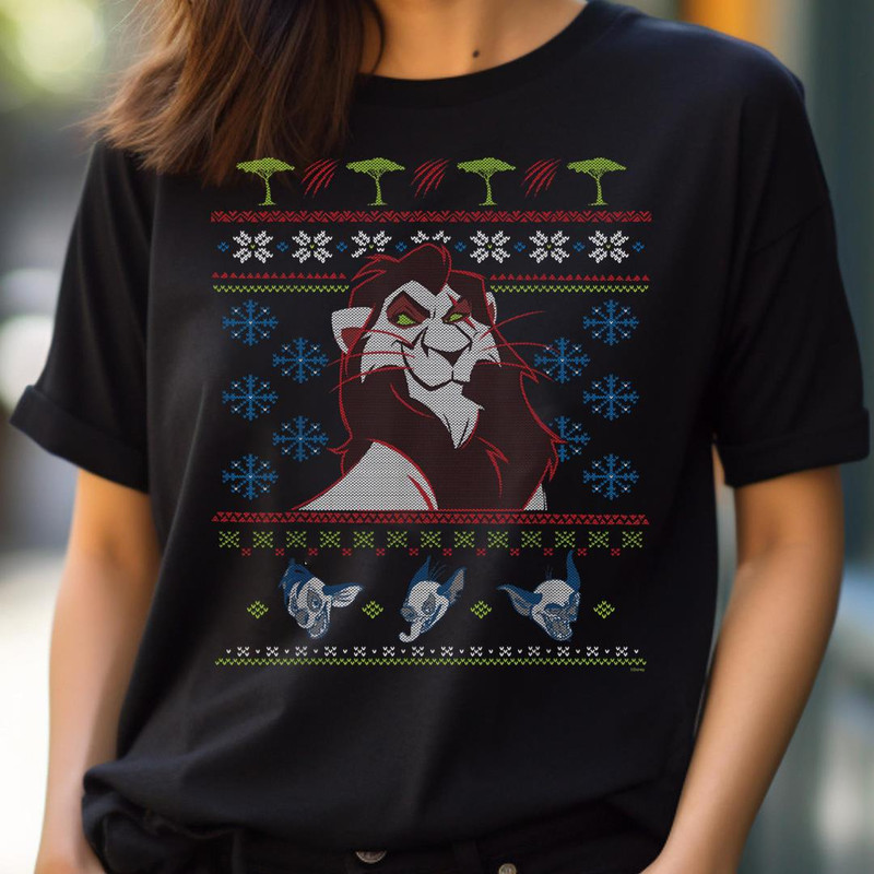 Disney Villains The Lion King Scar Ugly Christmas Sweater PNG, Villains PNG, Disney Villains Digital Png Files.jpg