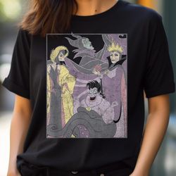 disney villains ursula, cruella, and evil queen vintage pose png, villains png, disney villains digital png files