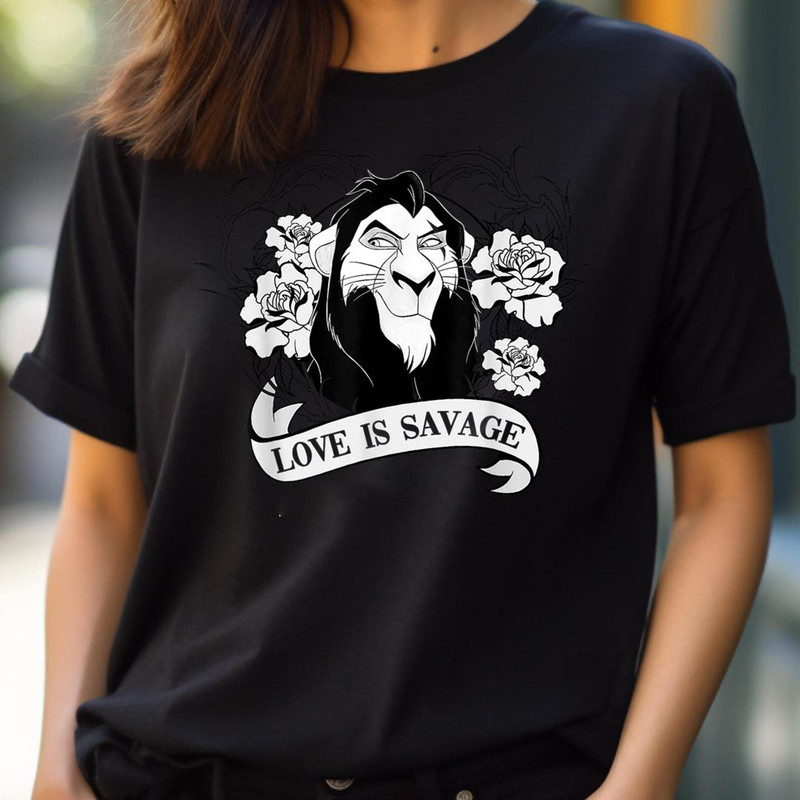 Disney Villains Valentine'S Day Scar Floral Love Is Savage PNG, Villains PNG, Disney Villains Digital Png Files.jpg