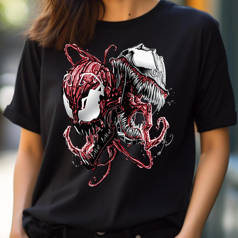Marvel Comics Venom And Carnage Split Villain Portrait Premium PNG, Villains PNG, Disney Villains Digital Png Files.jpg
