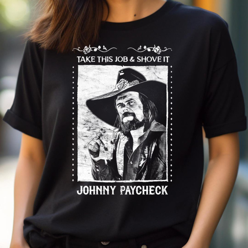 Johnny Paycheck Retro - Merle Haggard'S Melodies PNG, Merle Haggard PNG.jpg