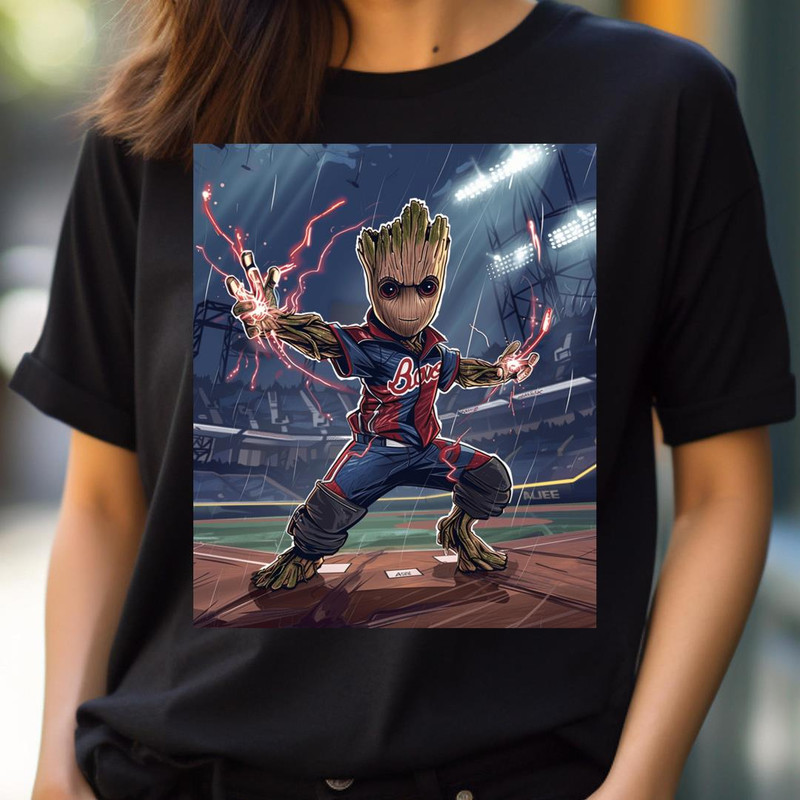 Root For Braves Groot Vs Atlanta Logo PNG, Groot Vs Atlanta Braves logo PNG, Groot Digital Png Files.jpg