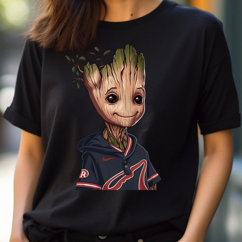 Brave Groot Rising Vs Atlanta Logo PNG, Groot Vs Atlanta Braves logo PNG, Groot Digital Png Files.jpg