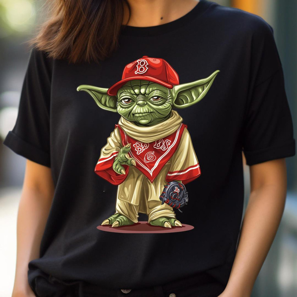 Force Meets Fenway Yoda Red Sox PNG, Yoda Vs Boston Red Sox logo PNG, Yoda Digital Png Files.jpg
