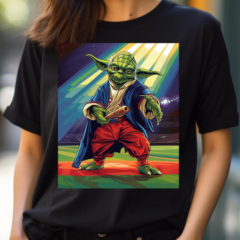 Yoda Swings At Red Sox Logo PNG, Yoda Vs Boston Red Sox logo PNG, Yoda Digital Png Files.jpg