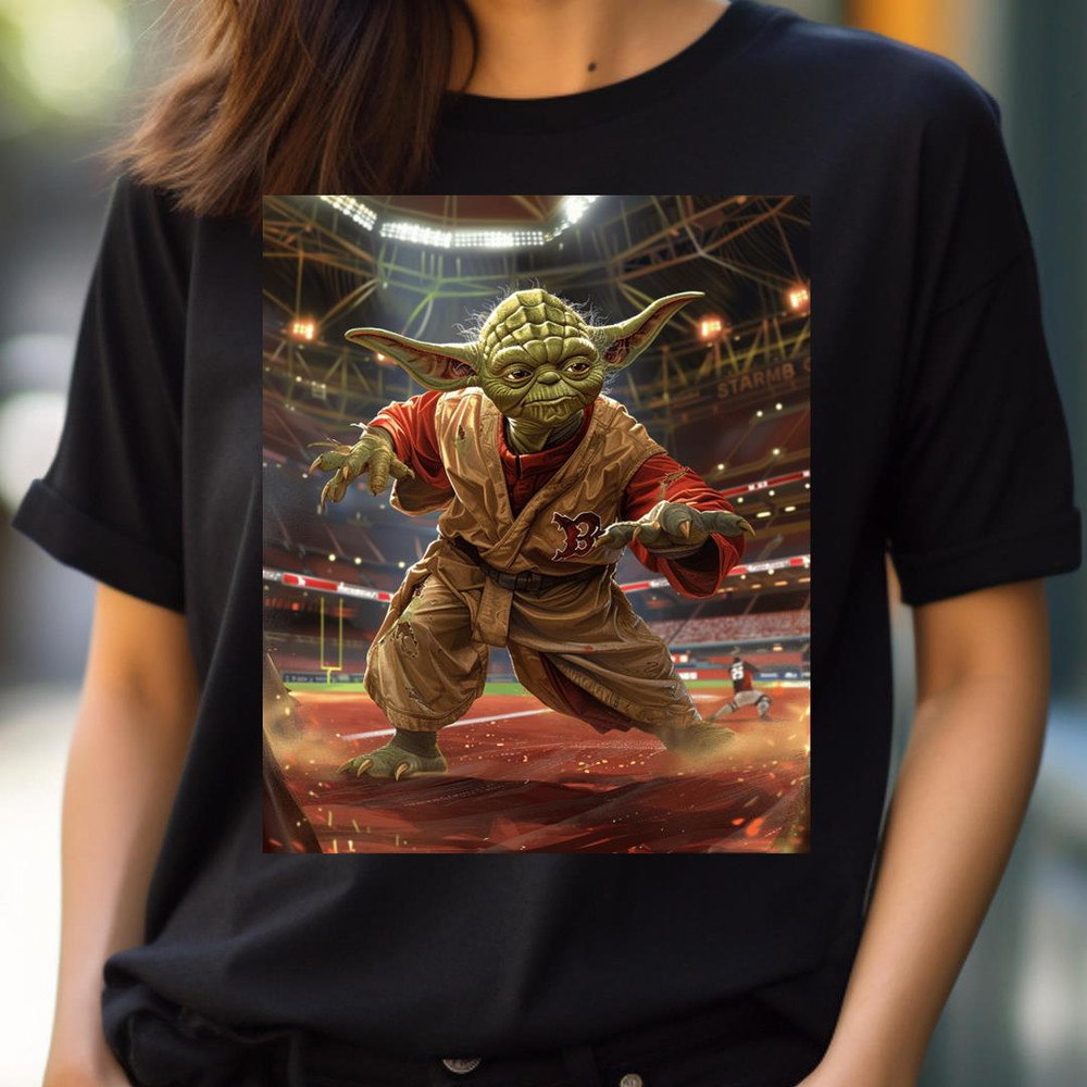 Force Keeper Yoda Enters Sox Field PNG, Yoda Vs Boston Red Sox logo PNG, Yoda Digital Png Files.jpg