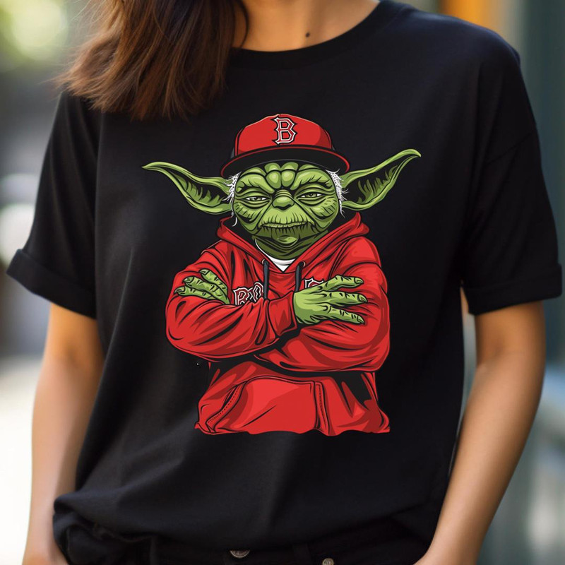 Sox Leap Towards Jedi Zen PNG, Yoda Vs Boston Red Sox logo PNG, Yoda Digital Png Files.jpg