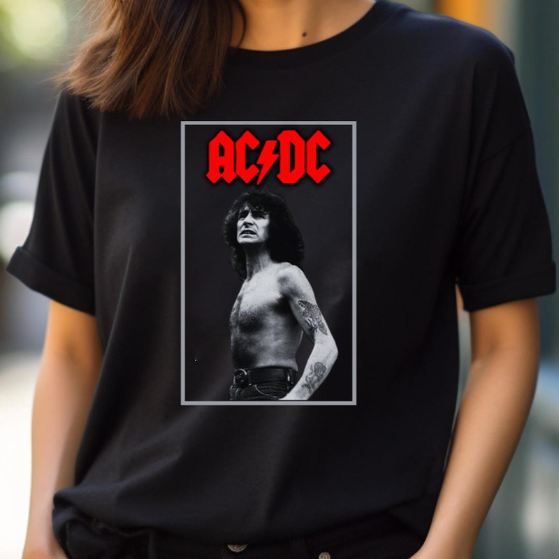 Poster Bon Scott Acdc - Acdc Vintage Sound PNG, Acdc PNG.jpg