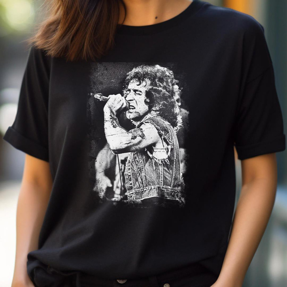 Retro Bon Scott - Acdc Road Warriors PNG, Acdc PNG.jpg
