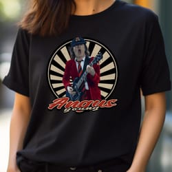 vintage 80s angus young - acdc heartbeat rock png, acdc png