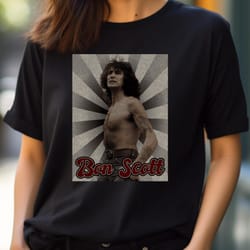 vintage classic bon scott - acdc fiery concerts png, acdc png
