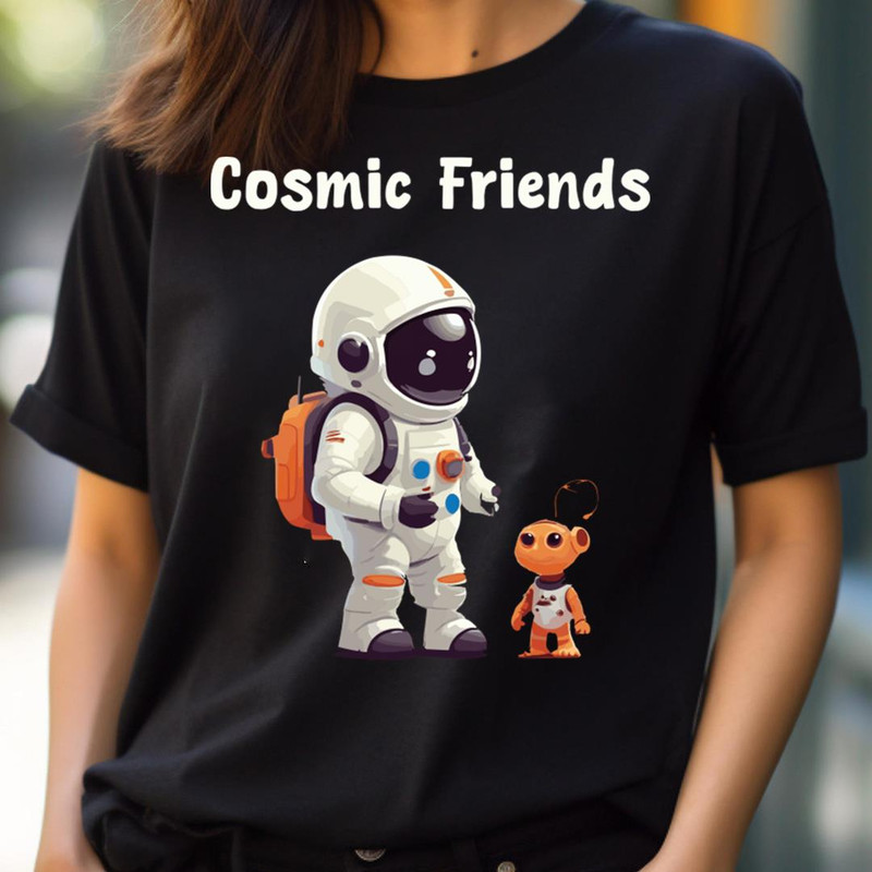 Astronaut And Cute Alien - Surviving Lost In Space PNG, Lost In Space PNG.jpg