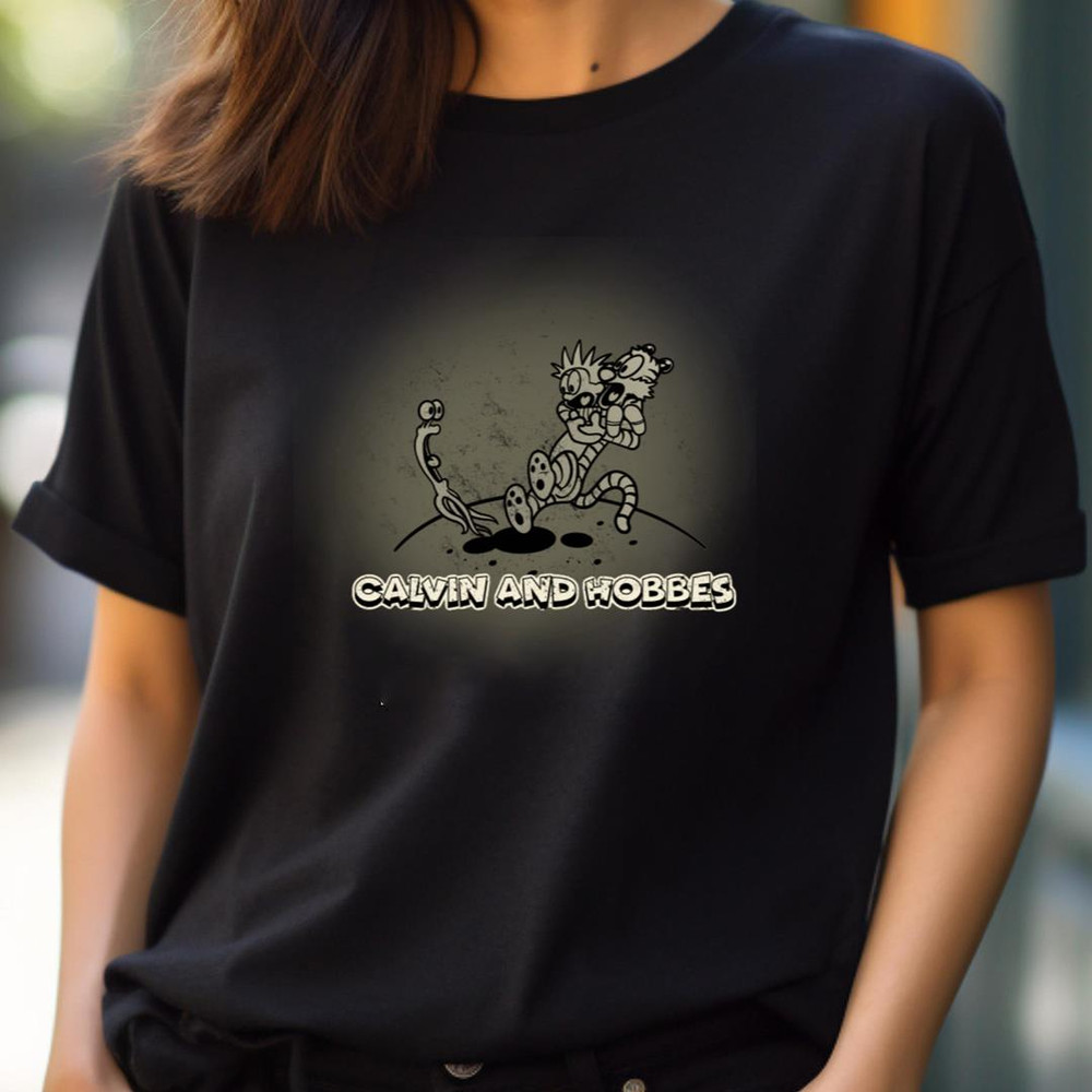 Drawing Retro Vintage 80S - Calvin And Hobbes Celebrations PNG, Calvin and hobbes PNG.jpg