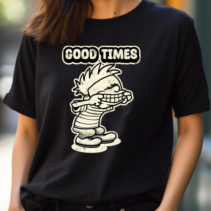 Drawing Retro Vintage 80S - Calvin And Hobbes Funnies PNG, Calvin and hobbes PNG.jpg