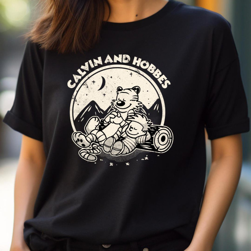 Drawing Retro Vintage 80S - Magical Calvin And Hobbes PNG, Calvin and hobbes PNG.jpg