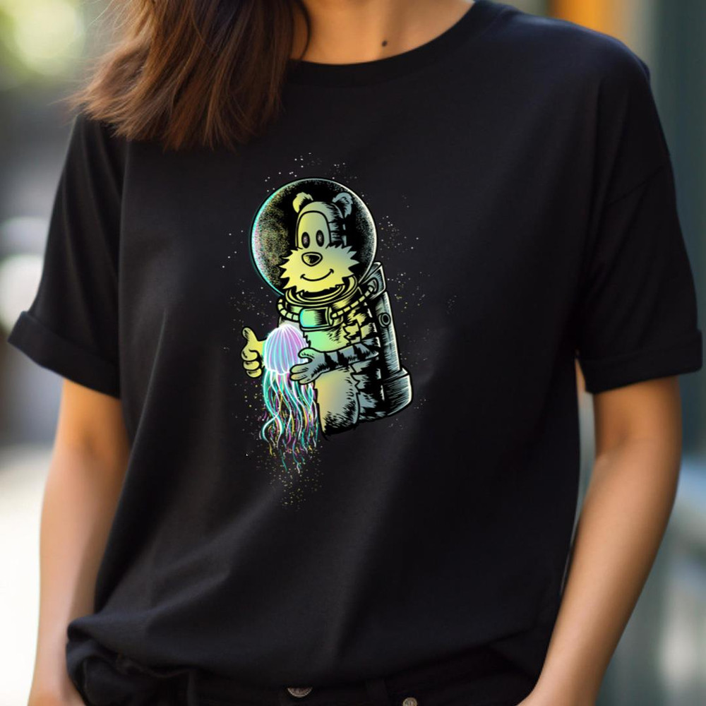 Space Hobbes Astronaut - Calvin And Hobbes Rockets PNG, Calvin and hobbes PNG.jpg