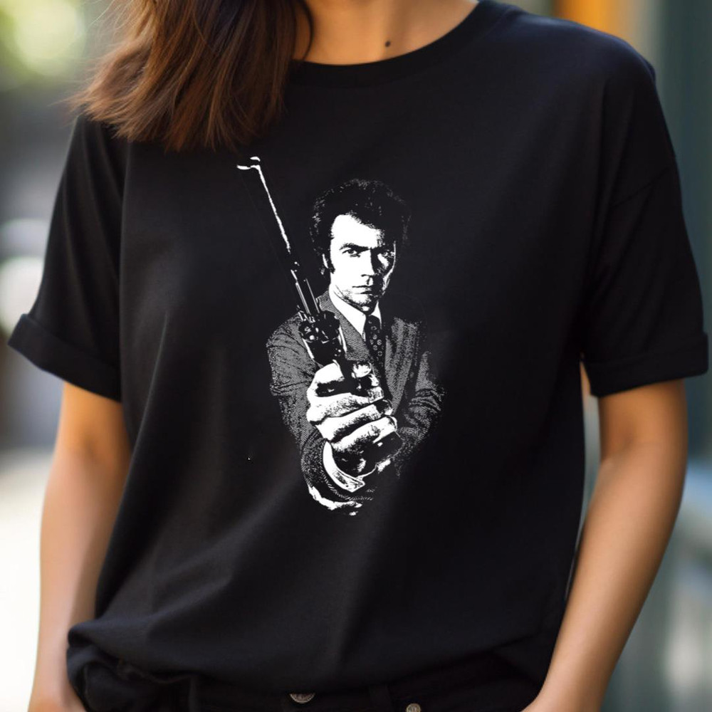 Dirty Harry White Stencil - Clint Eastwood Production PNG, clint eastwood PNG.jpg