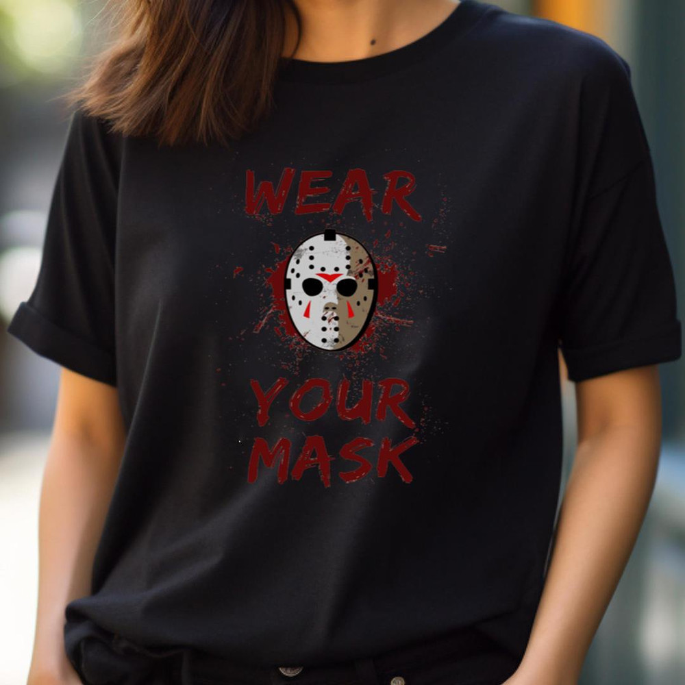 Wear Your Mask Jason - Jason Voorhees Violence PNG, Horror PNG.jpg
