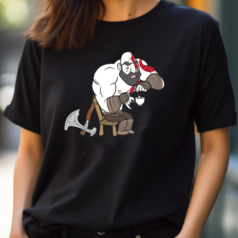 Kratos Enyoying Tea - God Of War Persistence PNG, God Of War PNG.jpg