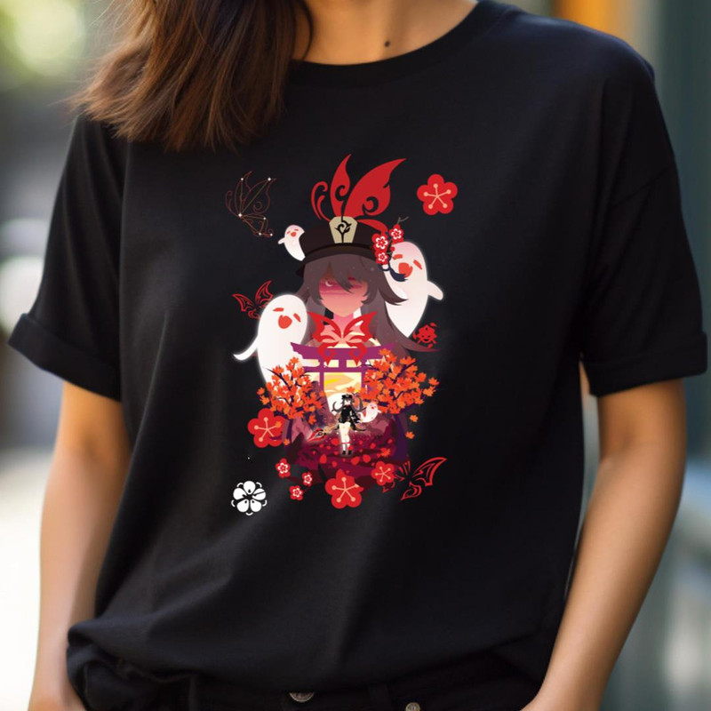 Hu Tao Negative Space - Genshin Impact Community PNG, Genshin Impact Kids PNG.jpg