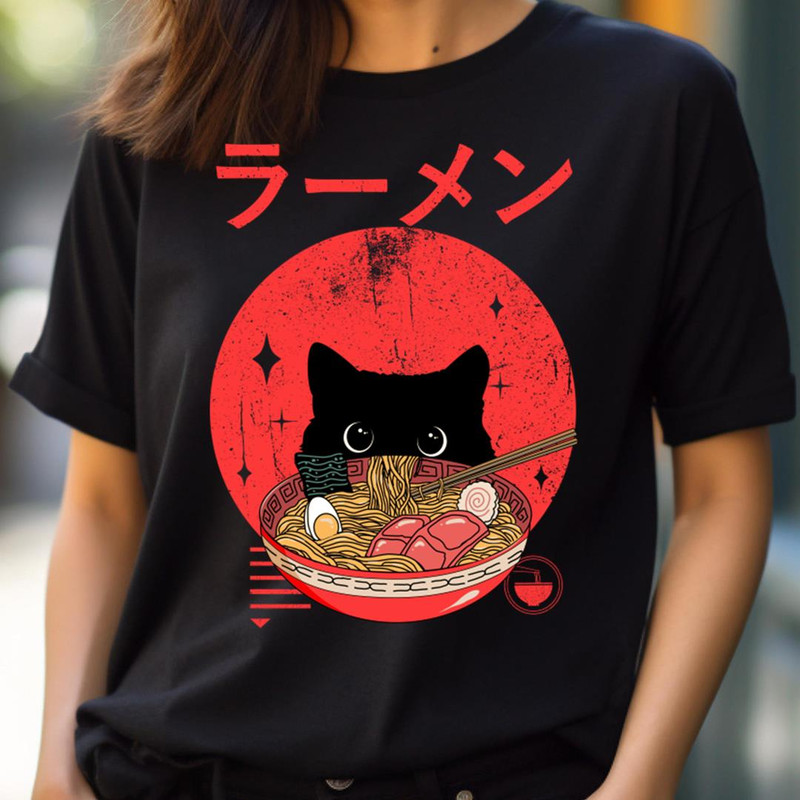 Cat Ramen - Black Cat Stroll PNG, Black Cat PNG.jpg