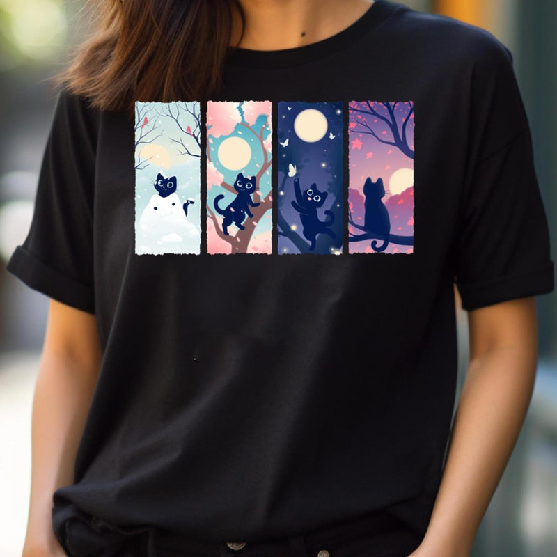 Changing Seasons - Dapper Black Cat PNG, Black Cat PNG.jpg