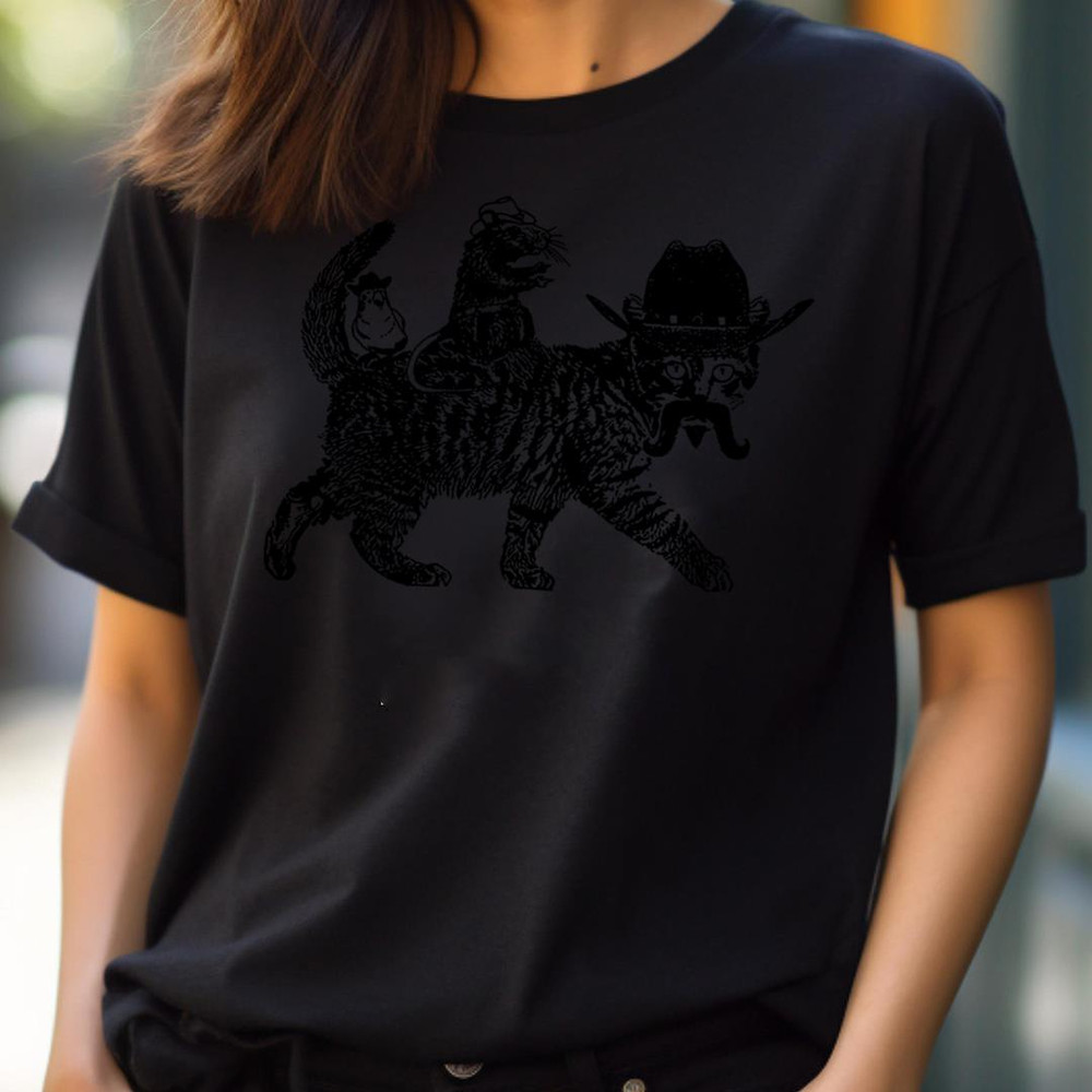Cowboy Cat - Black Cat Fantasy PNG, Black Cat PNG.jpg