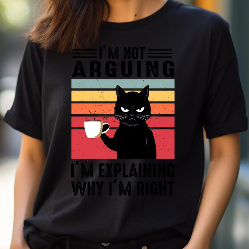I'M Not Arguing - Black Cat Smile PNG, Black Cat PNG.jpg