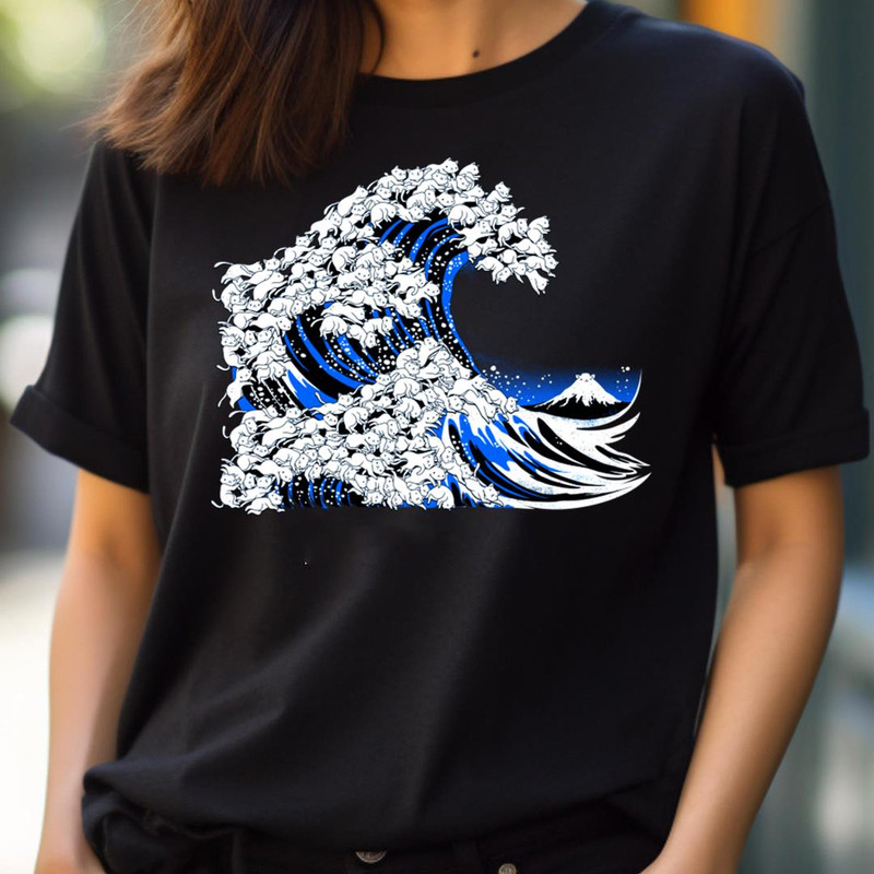 Kanagawa Cat Wave - Black Cat Wisdom PNG, Black Cat PNG.jpg