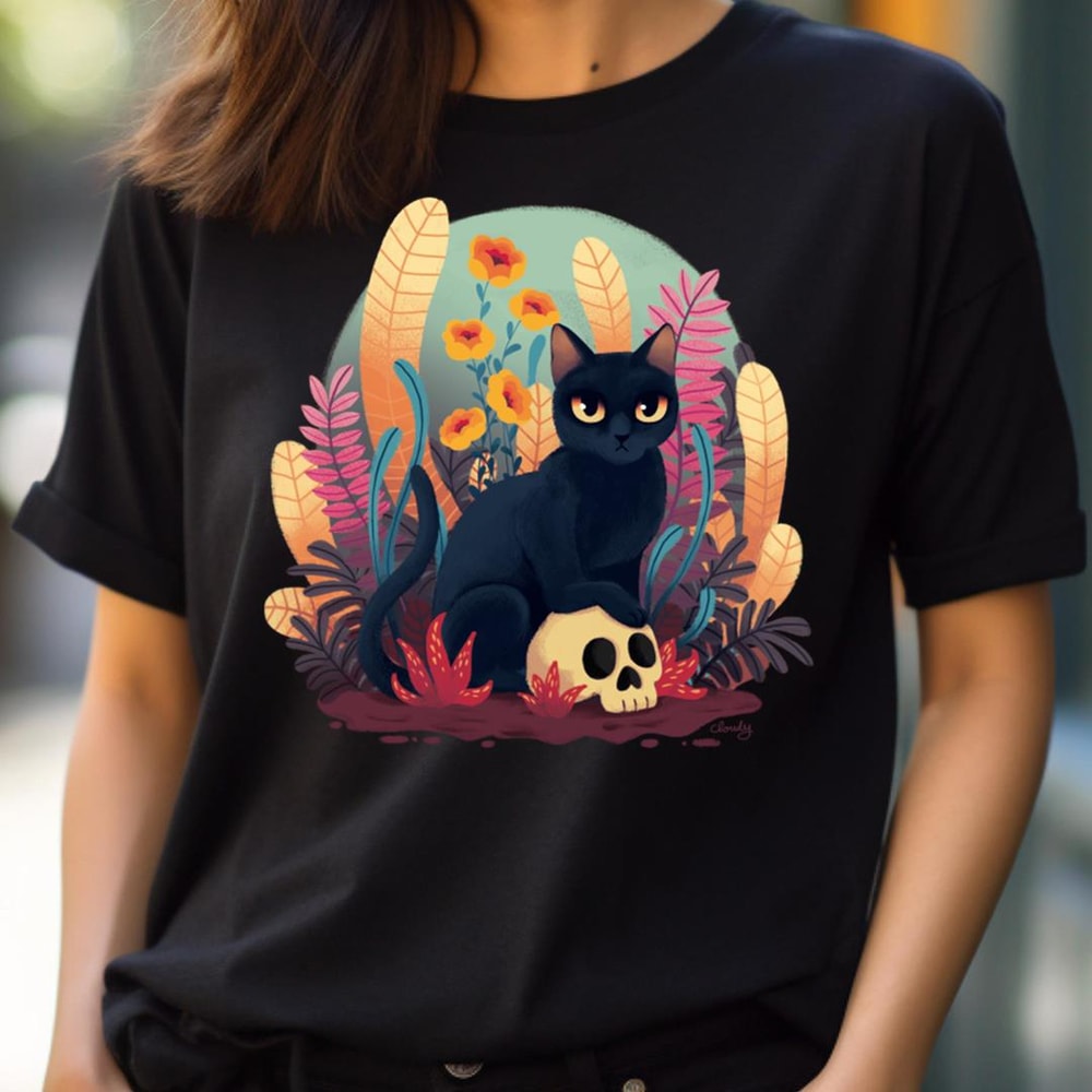 Skull Kitty - Black Cat Friend PNG, Black Cat PNG.jpg