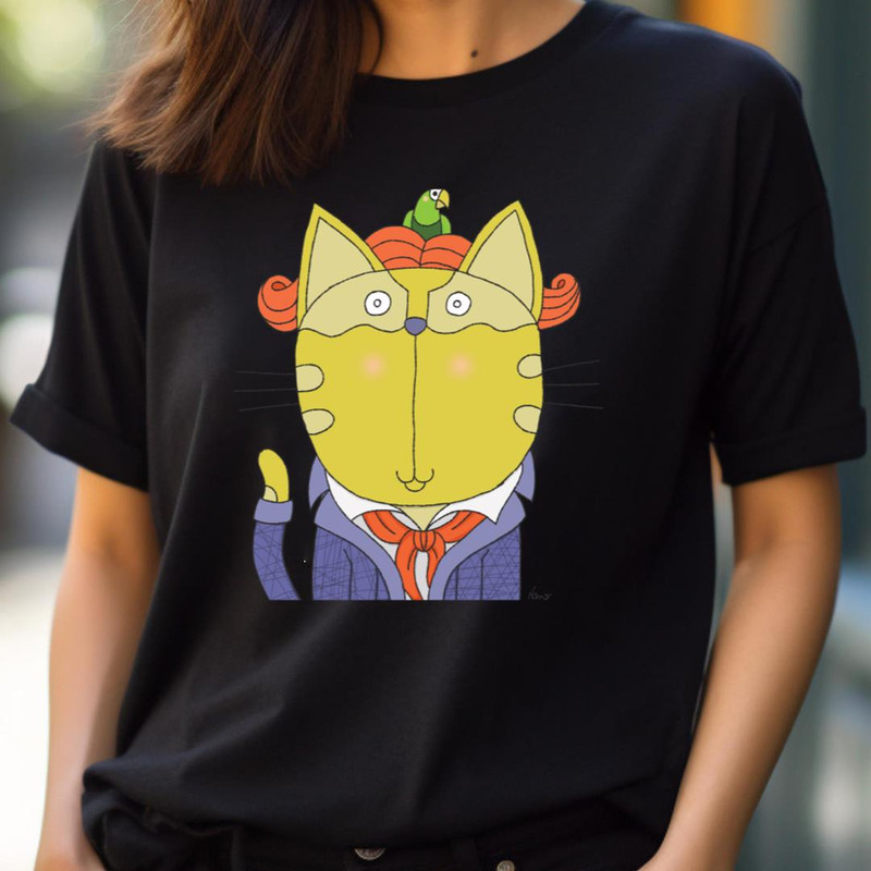 Cat Goof Portrait Orange - Goofy Snack Time PNG, Goofy PNG.jpg