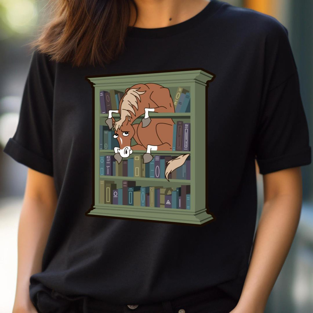 Horse In A Bookcase - Goofy Dance Class PNG, Goofy PNG.jpg