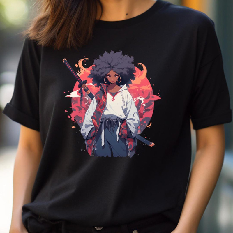 Afro Samurai Girl - Anime Samurai Showdown PNG, Anime Samurai PNG.jpg