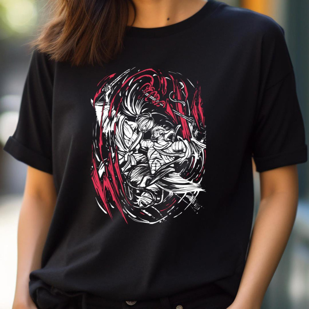 Kenshin Vs Shishio - Anime Samurai Clashes PNG, Anime Samurai PNG.jpg