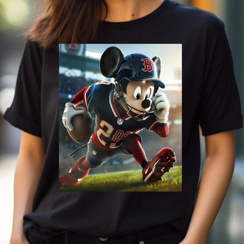 Animated Vs Athletic Mickey Sox Duel PNG, Micky Mouse Vs Boston Red Sox logo PNG, Micky Mouse Digital Png Files.jpg