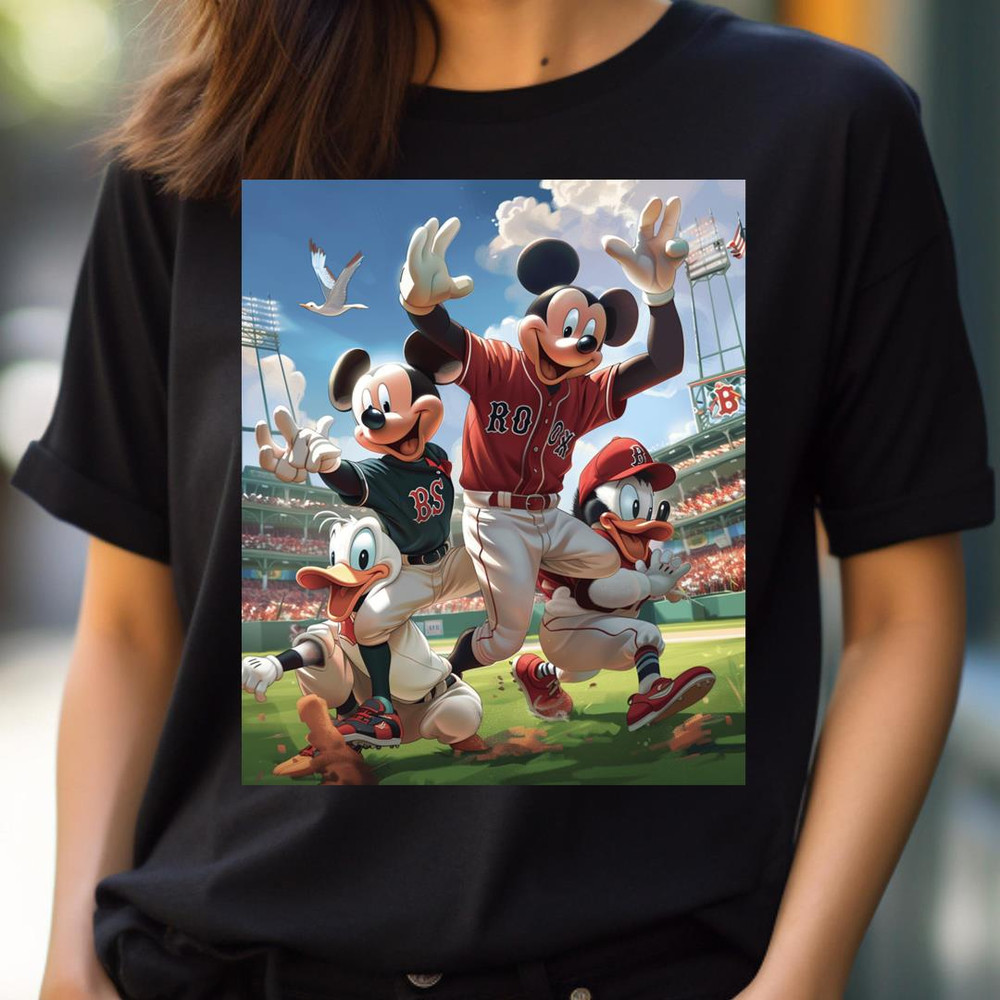Magical Mickey Takes On Boston Logo PNG, Micky Mouse Vs Boston Red Sox logo PNG, Micky Mouse Digital Png Files.jpg