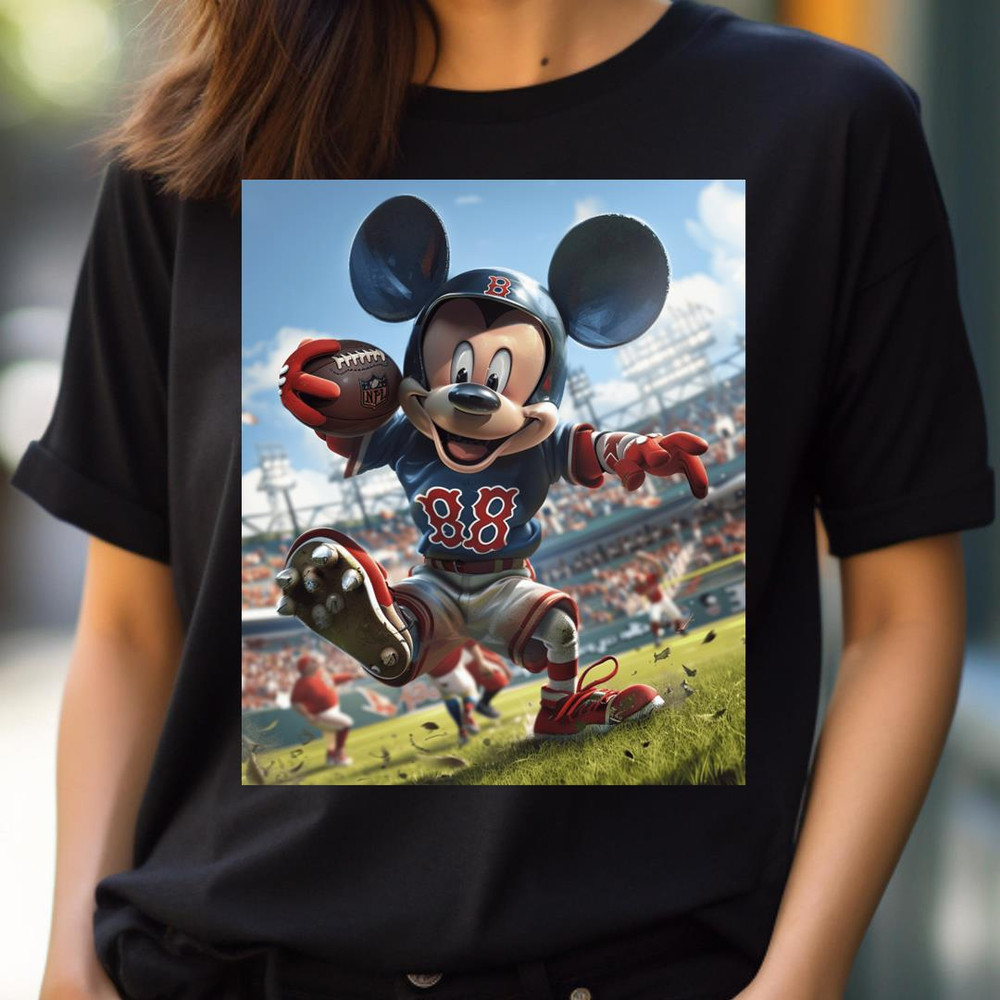 Dugout Dream Mickey Vs Boston Chase PNG, Micky Mouse Vs Boston Red Sox logo PNG, Micky Mouse Digital Png Files.jpg