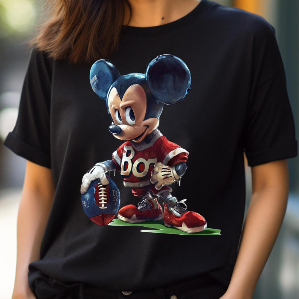 Iconic Mouse Challenges Boston'S Logo PNG, Micky Mouse Vs Boston Red Sox logo PNG, Micky Mouse Digital Png Files.jpg