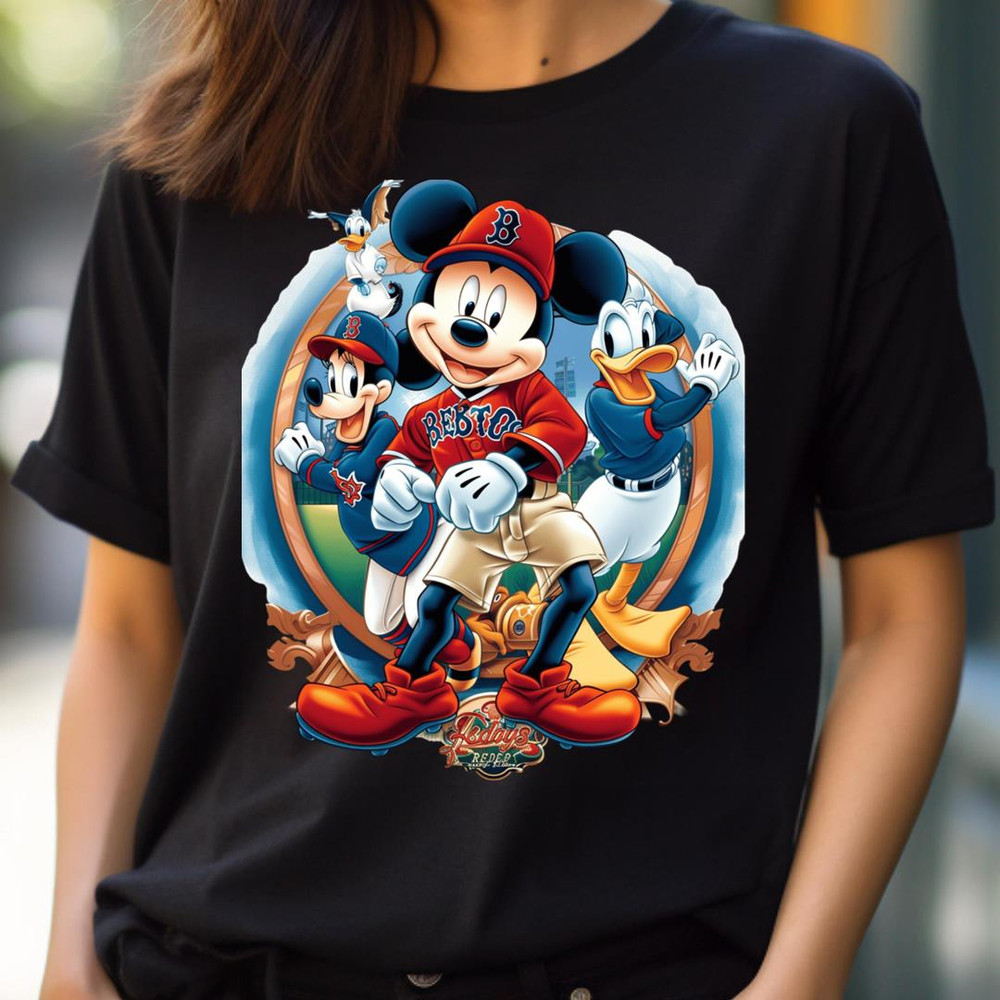 Animation Vs Action Mickey Meets Sox PNG, Micky Mouse Vs Boston Red Sox logo PNG, Micky Mouse Digital Png Files.jpg