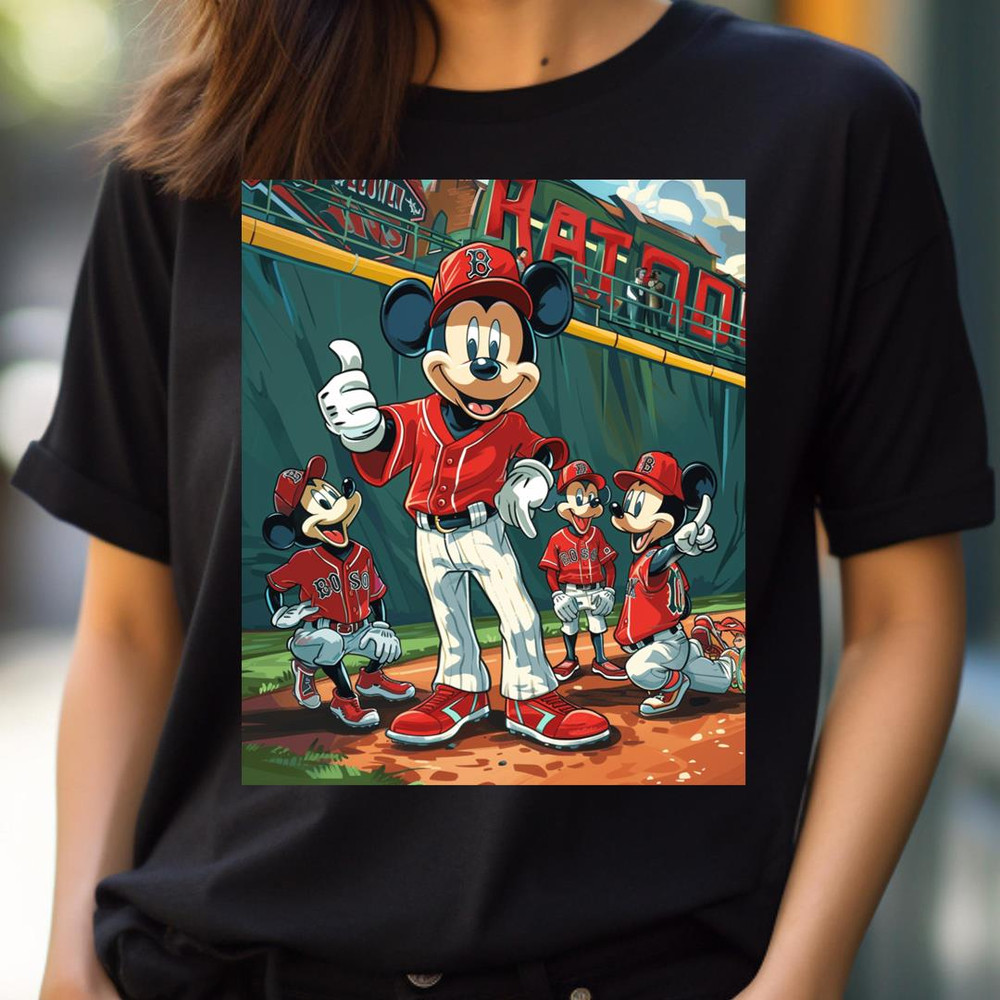Disney Star Challenges Boston'S Best Badge PNG, Micky Mouse Vs Boston Red Sox logo PNG, Micky Mouse Digital Png Files.jpg