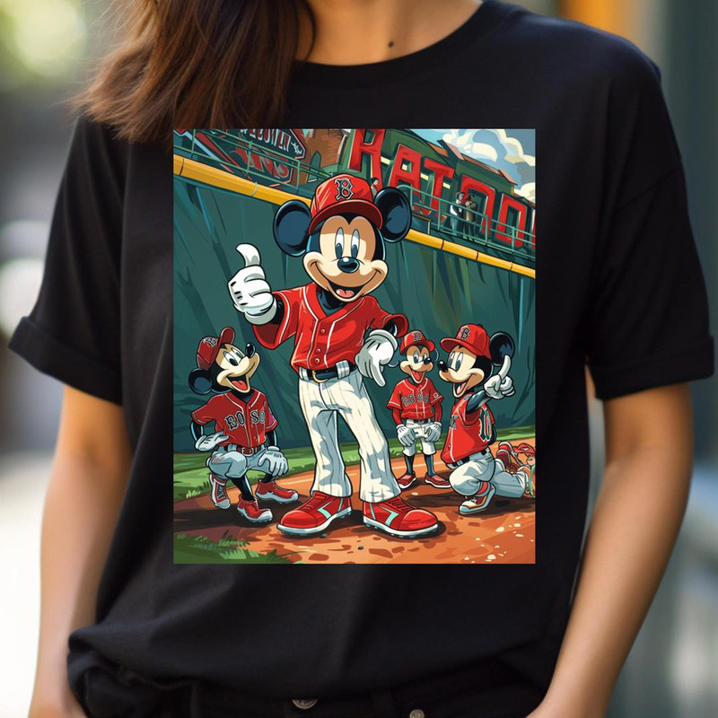 Disney Star Challenges Boston'S Best Badge PNG, Micky Mouse Vs Boston Red Sox logo PNG, Micky Mouse Digital Png Files.jpg