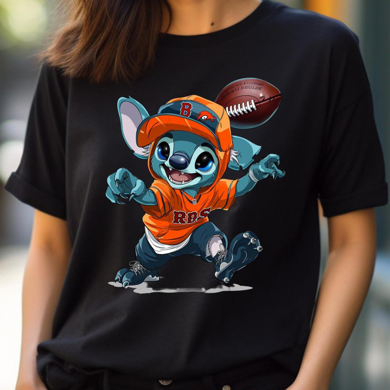 Stitch Takes On Boston Logo PNG, Stitch Vs Boston Red Sox logo PNG, Stitch Digital Png Files.jpg