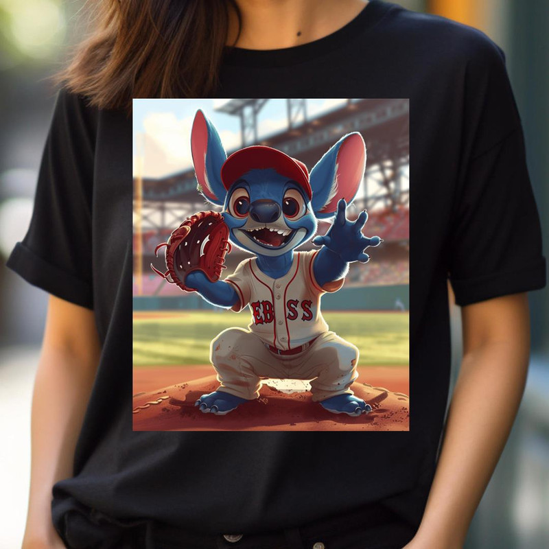 Ohana Spirit Stitch And Sox PNG, Stitch Vs Boston Red Sox logo PNG, Stitch Digital Png Files.jpg