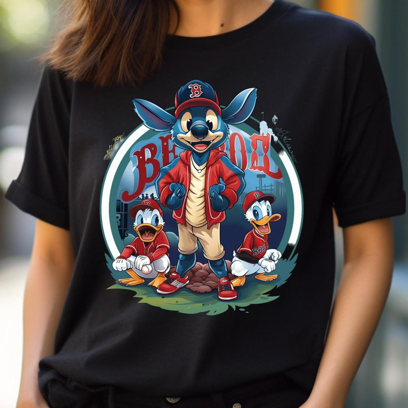 Creature Battle Stitch Tackles Sox PNG, Stitch Vs Boston Red Sox logo PNG, Stitch Digital Png Files.jpg