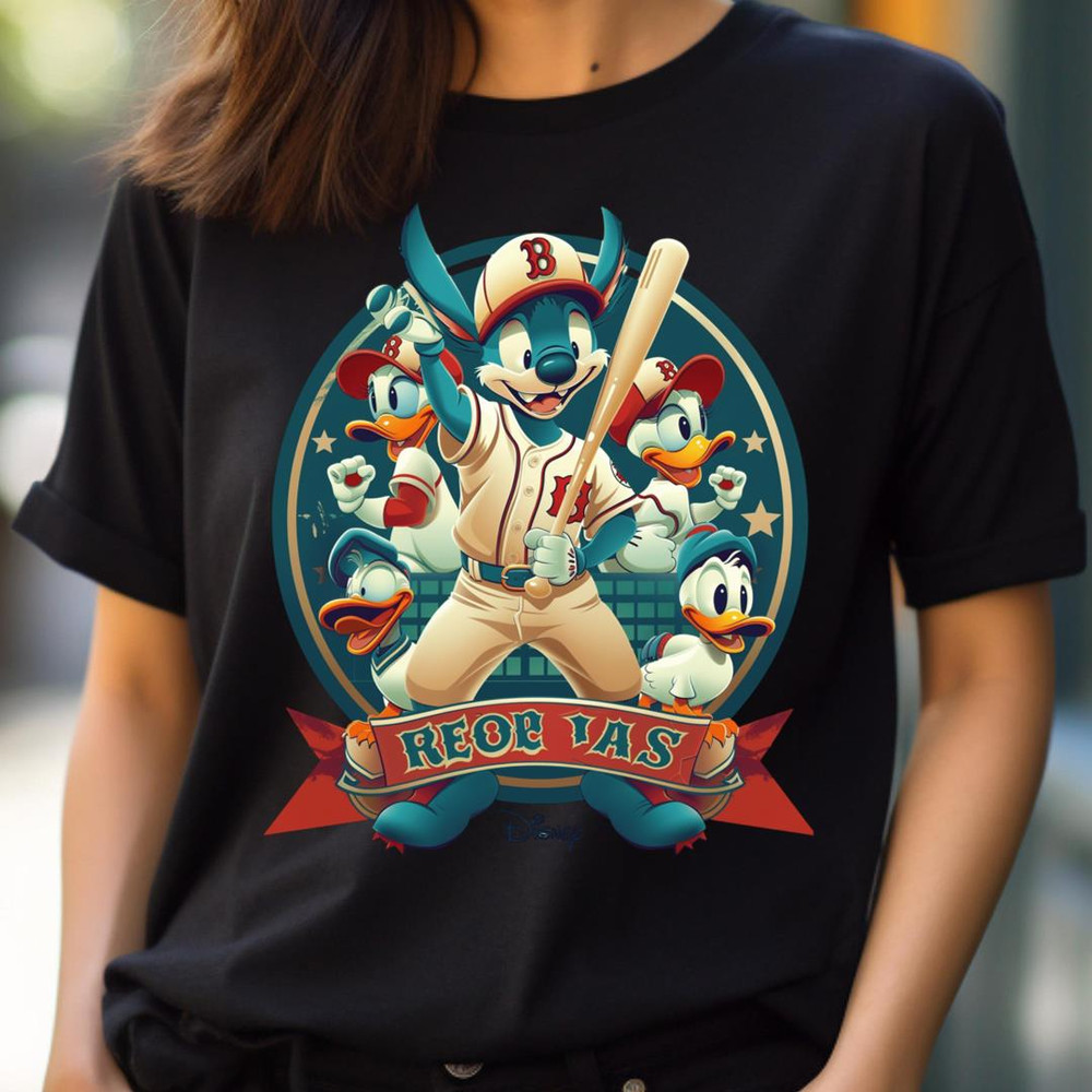 Sox Peace Talks With Stitch PNG, Stitch Vs Boston Red Sox logo PNG, Stitch Digital Png Files.jpg