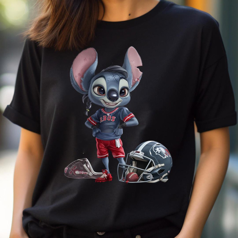 Friendly Foes Stitch With Sox Logo PNG, Stitch Vs Boston Red Sox logo PNG, Stitch Digital Png Files.jpg