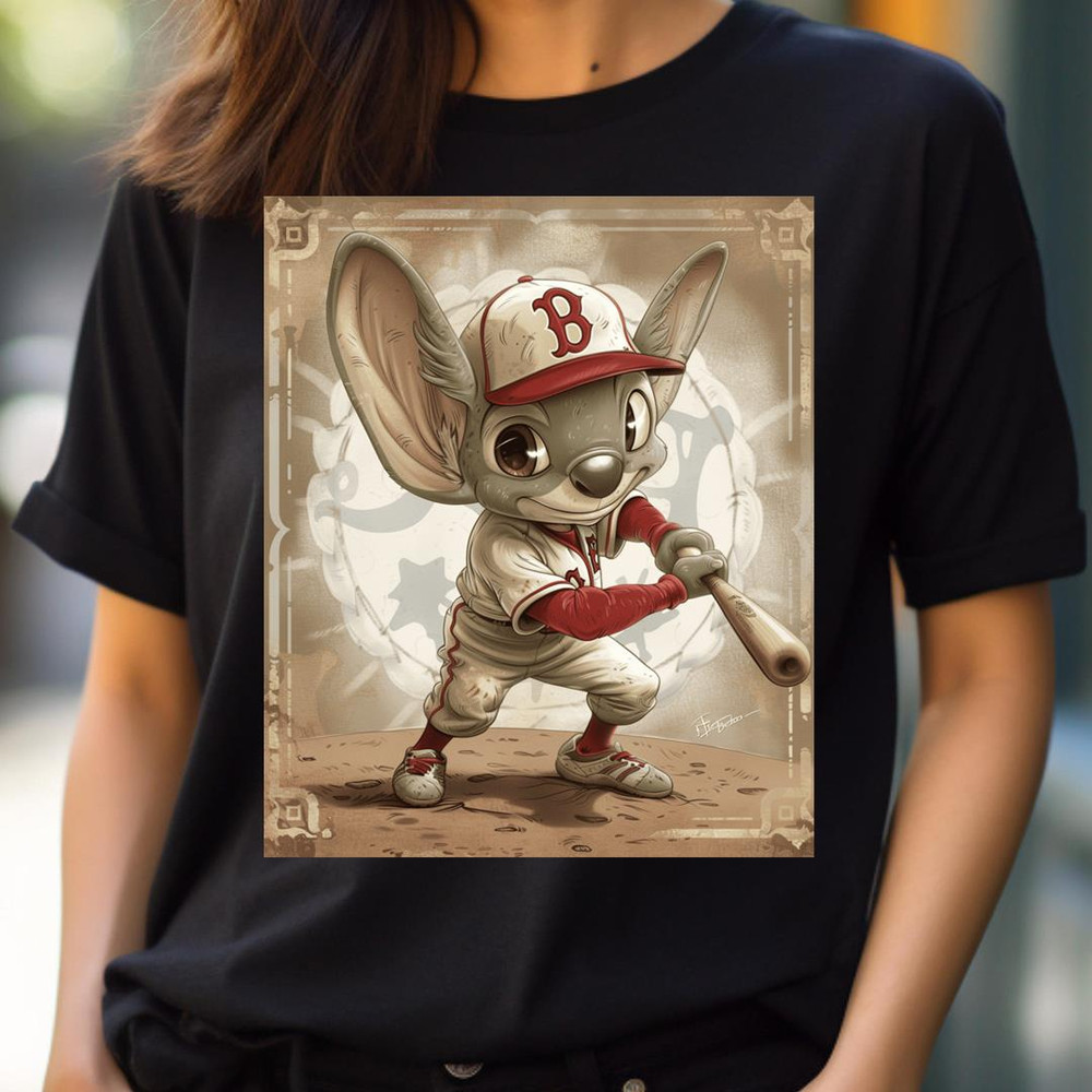 Sassy Swing Stitch Vs Red Sox PNG, Stitch Vs Boston Red Sox logo PNG, Stitch Digital Png Files.jpg