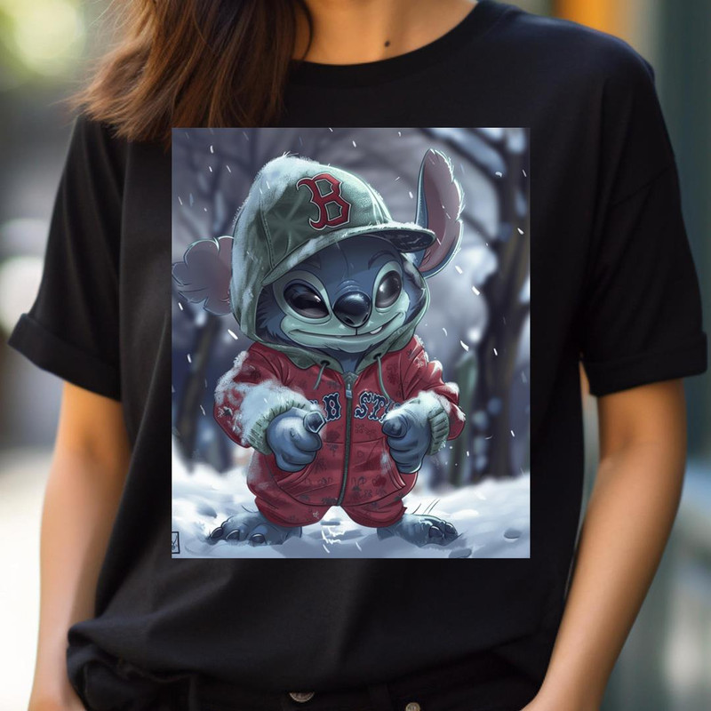 Rebel Stitch Trots To Sox Ground PNG, Stitch Vs Boston Red Sox logo PNG, Stitch Digital Png Files.jpg